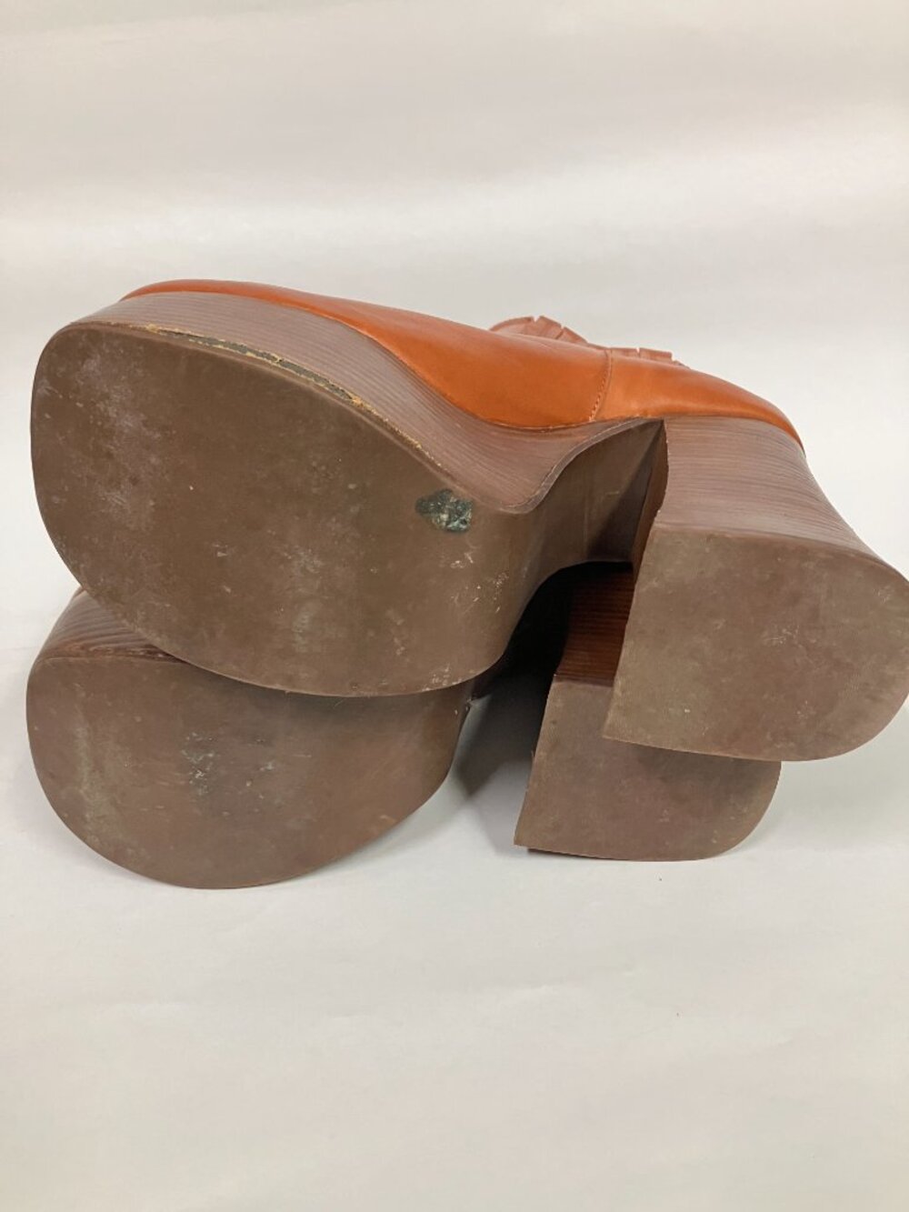 *USED* Super Hot Jeffrey Campbell PUPPY-2 Retro Platform Boots in Tan! Size 9! - Picture 12 of 14
